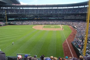 Safeco field has the open air stadium feel while also being able to block out the rain.