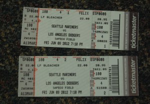 DSC_0421 Tickets to June 8th Seattle Mariners No Hitter against Los Angeles Dodgers