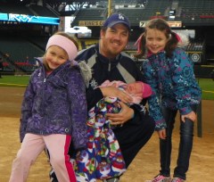 Kelly Byrnes and family at Safeco