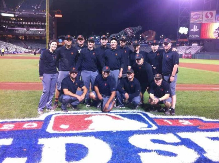 Giants Grounds Crew Game 2 of the World Series San Francisco Giants Grounds Crew