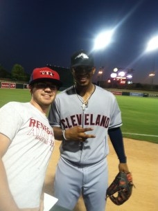 Me with Francisco Lindor at the 2014 Arizona Fall League